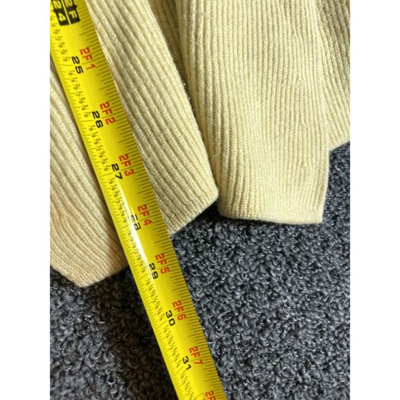 Vintage Escada Margaretha Ley Ribbed Open Front Wool Cardigan Womens 40 Yellow - Picture 6 of 16